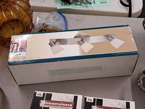 lot 379 image: Patriot Lighting Coppa 3-Light Wall-Mount Light (New in Box)