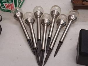 lot 387 image: Lot of (7) Outdoor Night Lights
