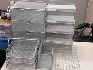 lot 395 image: Lot of (5) Office File Organizers