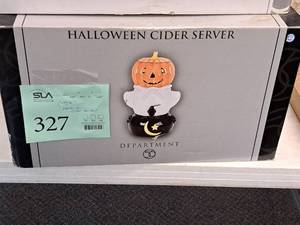 lot 327 image: Department 56 Halloween Cider Server (New in Box)