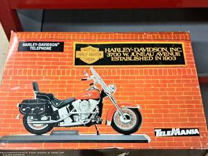 lot 183 image: TeleMania Harley-Davidson Motorcycle Phone (in box)