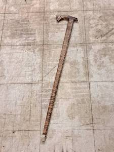 lot 179 image: 37 Hand Carved Wood Walking Stick