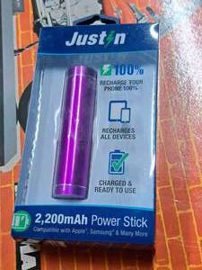 lot 177 image: JustIn 2200-mAh Power Stick (New)