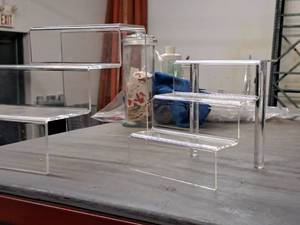 lot 167 image: Lot of (2) Plastic Display Stands