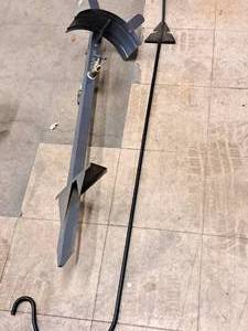 lot 93 image: Aquajoe Water Hose Ground-Mount Rack & Spicket, Plant Hanger