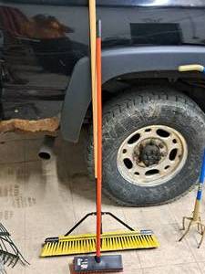 lot 105 image: Push Broom, Deck Broom