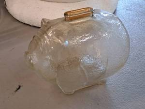 lot 245 image: Glass Piggy Bank