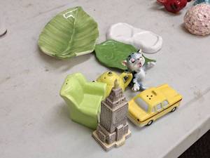 lot 276 image: (5) Salt & Pepper Shakers and (3) Bases
