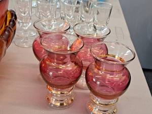 lot 294 image: Lot of (4) Decorative Glasses