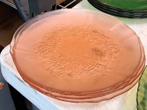 lot 298 image: Lot of (4) 10 Decorative Glass Plates