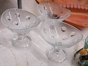 lot 426 image: Lot of (3) Glass Stem Bowls