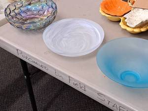 lot 445 image: Lot of (3) Decorative Glass Bowls
