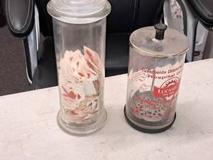 lot 455 image: Lot of (2) Glass Containers