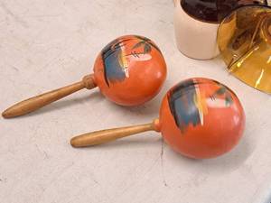 lot 458 image: Lot of (2) Maracas