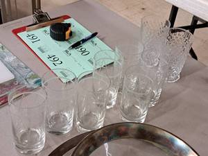lot 488 image: Lot of (9) 6 Assorted Glasses