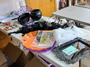 lot 579 image: Lot of  Assorted Halloween Dcor
