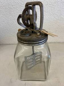 lot 8 image: Antique Butter Churn