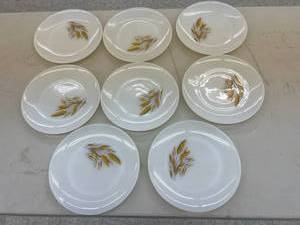 lot 69 image: Fire King Wheat Pattern Plates