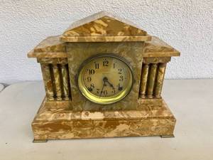 lot 91 image: Seth Thomas Faux Marble Clock
