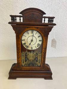 lot 93 image: Walnut Seth Thomas Clock
