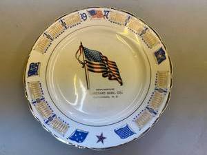 lot 108 image: 1917 Blanchard Merc Co Blanchard ND Calendar Plate