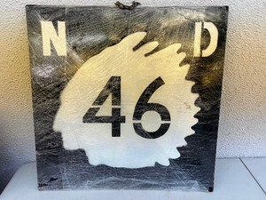 lot 137 image: ND Road Sign Art