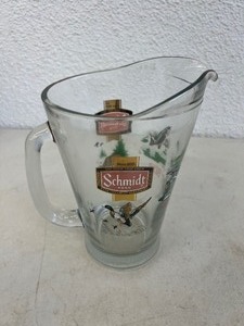 lot 141 image: NOS Schmidt Beer Collector Series Wildlife Glass Pitcher