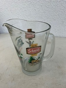 lot 142 image: NOS Schmidt Beer Collector Series Wildlife Glass Pitcher