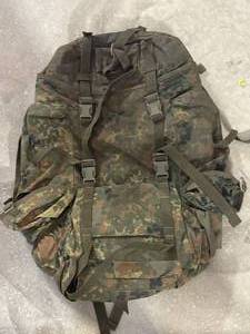 lot 56 image: Genuine European Flecktarn Camo Backpack