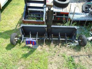 lot 109 image: 48 plug aerator. Used. As shown.