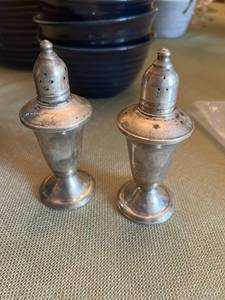 Weighted Sterling Salt & Pepper Shakers