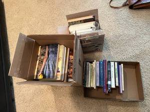 3 Boxes Books & Cookbooks