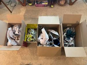4 Boxes of Glassware & Kitchen Items