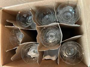 Box of Fern Crystal Glassware