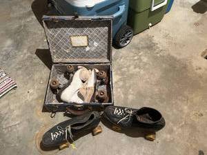 Vintage Roller Skates & Case