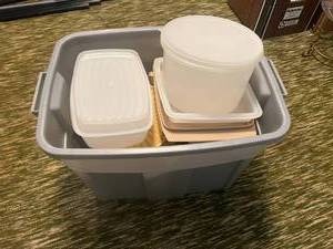 Tote of Tupperware