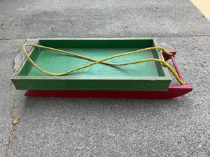 Vintage Wood Snow Sleigh