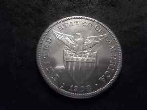 lot 9 image: 1908 S Philippines Silver One Peso