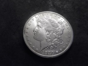 lot 17 image: 1880 S Morgan Silver Dollar