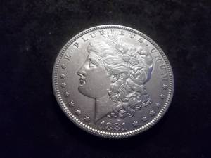 lot 18 image: 1881 Morgan Silver Dollar