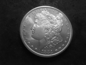 lot 19 image: 1881 S Morgan Silver Dollar