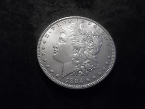 lot 27 image: 1884 Morgan Silver Dollar