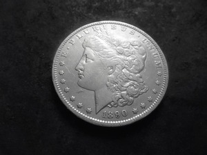 lot 44 image: 1890 O Morgan Silver Dollar