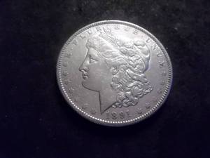 lot 45 image: 1891 O Morgan Silver Dollar