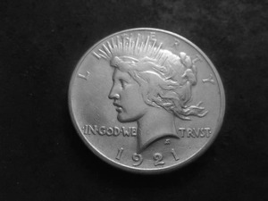 lot 67 image: 1921 Peace Silver Dollar