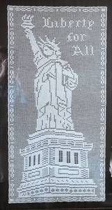 lot 175 image: Framed Crochet Panel  Statue of Liberty
