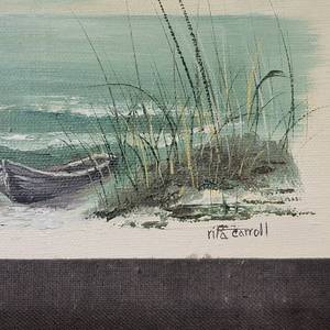 lot 174 image: Seascape Oil on Canvas Art by Rita Carroll