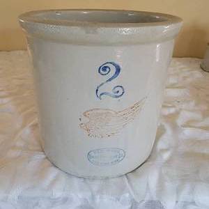 lot 62 image: Red Wing No. 2 Union Stoneware Crock
