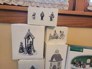 lot 129 image: Dept 56 Christmas Village Houses and Accessories  36