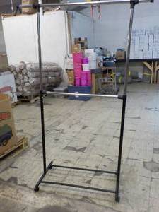 Metal Clothing Rack on Wheels...